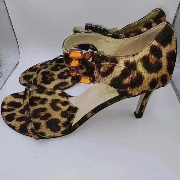 will fancey Shoes - Will Fancy Leopard print High Heels